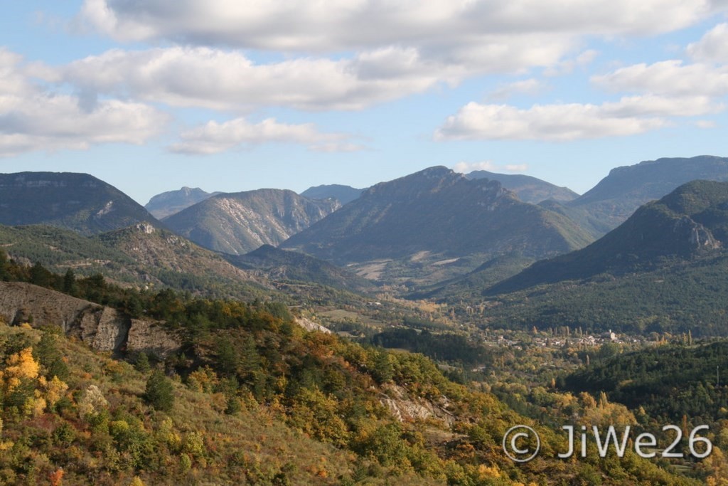 Belle vue  sur la vallée depuis le village