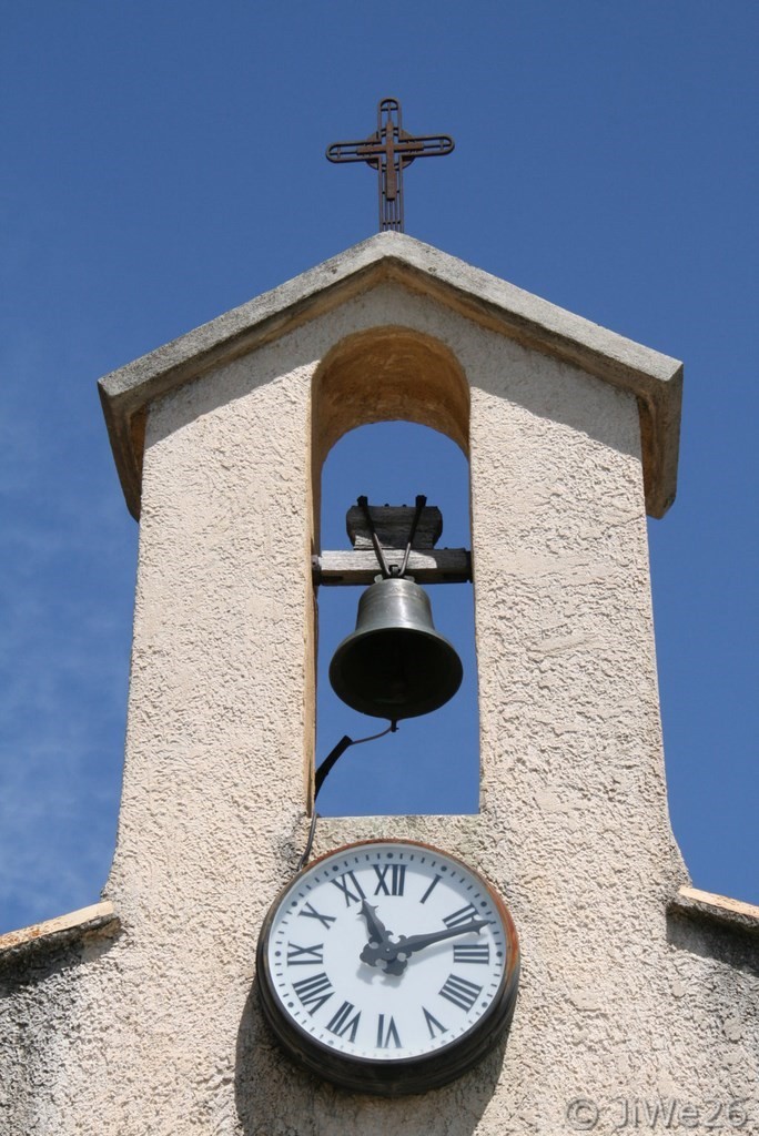 Détail du clocher de l'église