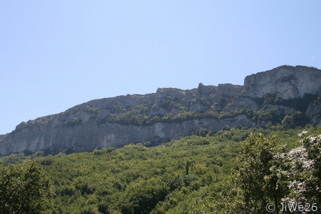Les falaises de calcaire