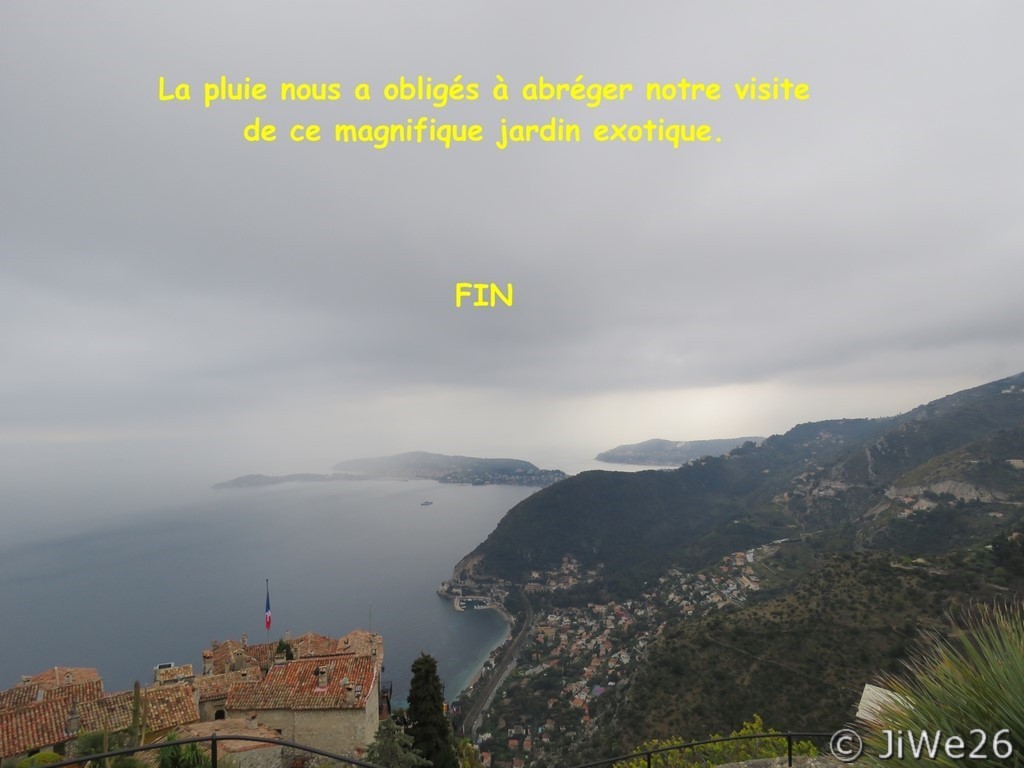 La pluie nous a obligés à abréger notre visite