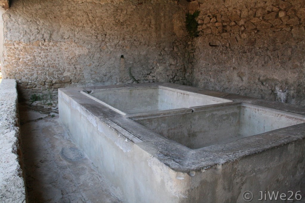 Gros-plan du lavoir