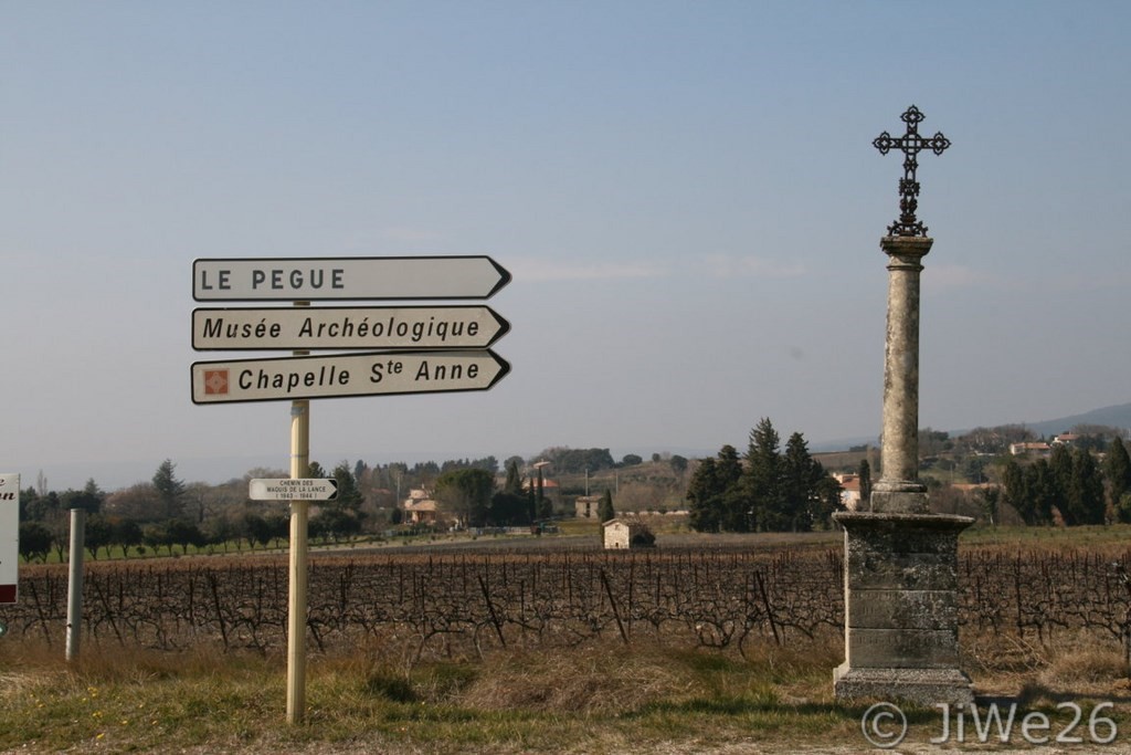 Le Pègue_Localisation de la croix dite de la Bouvige