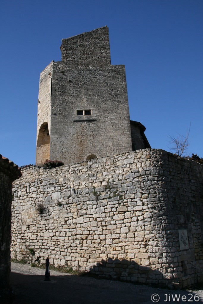 Le donjon du château abrite un pigeonnier de 800 nichoirs