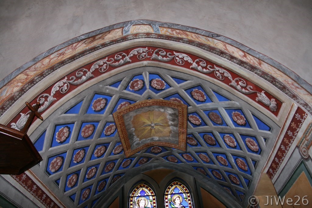 La voute richement décorée