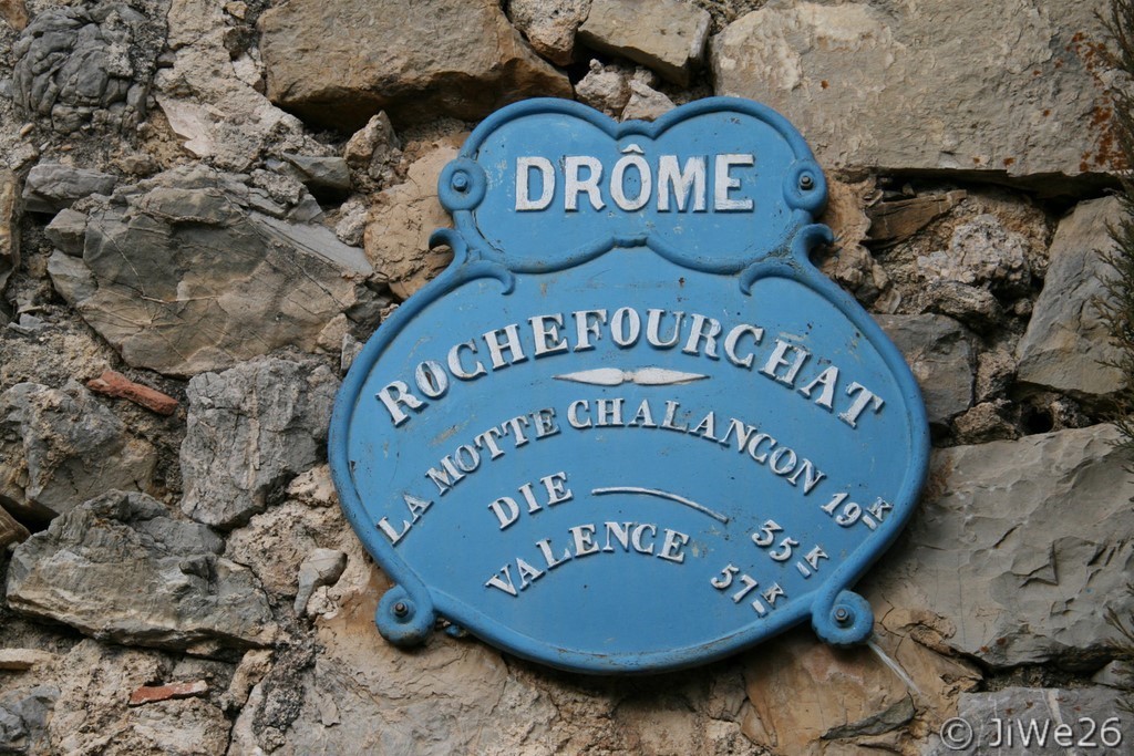 Plaque de cocher à Rochefourchat