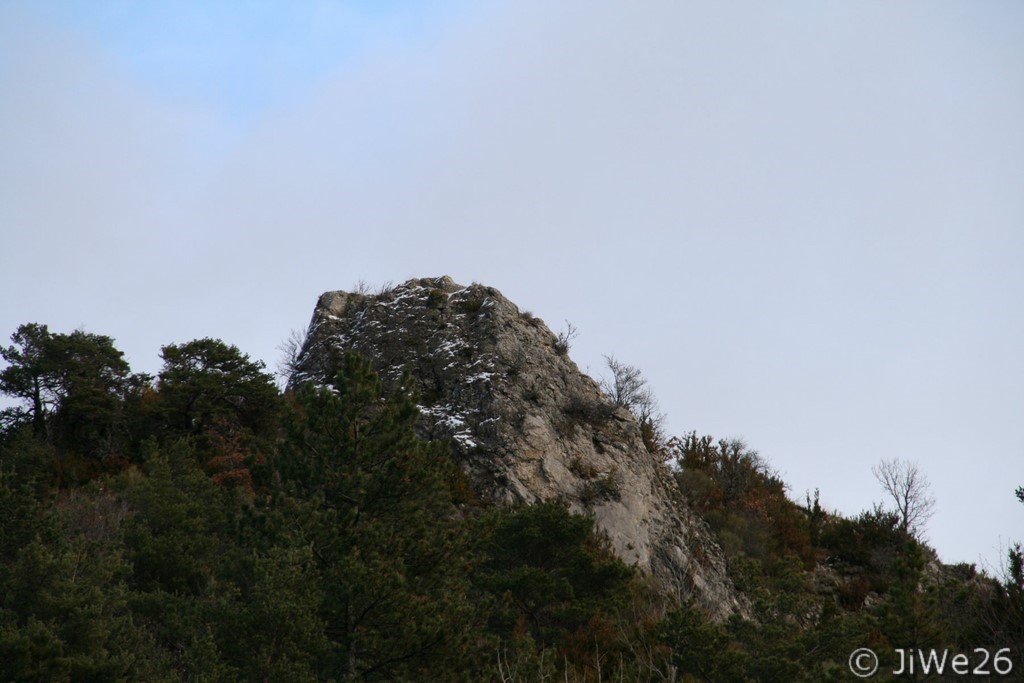 Rocher dans la montagne