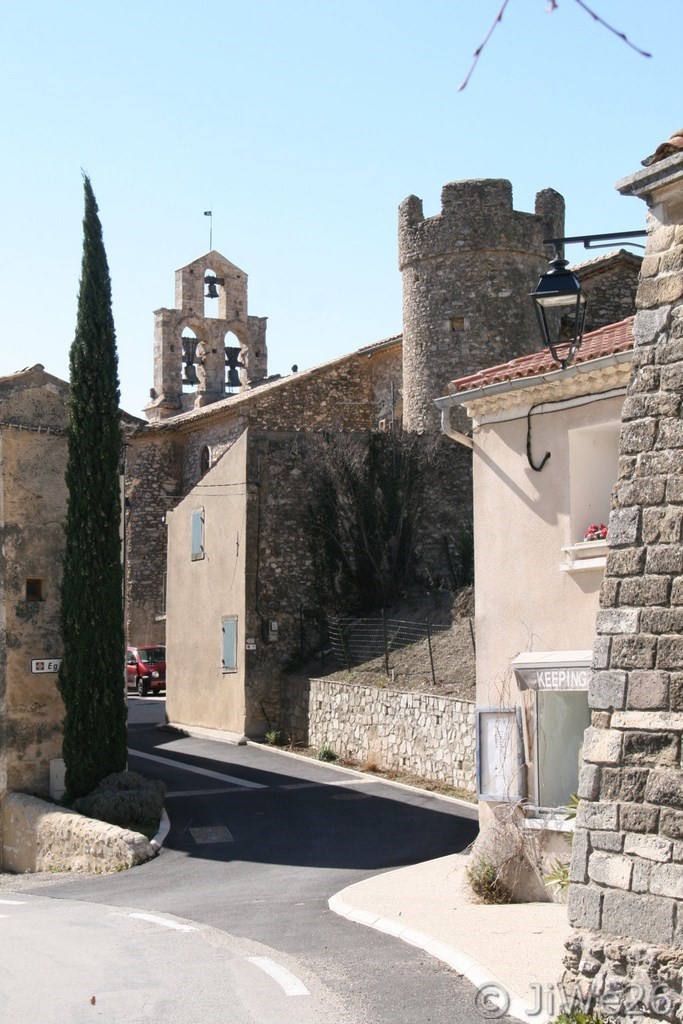 Clocher de l'église de Rousset