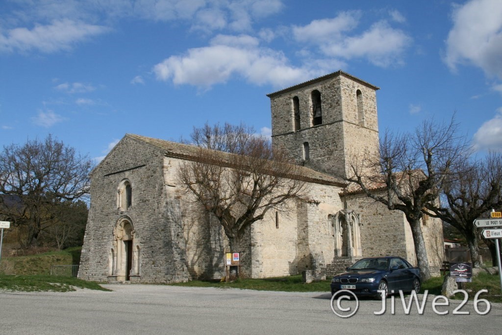 L'église romane N-D de Beauvert, construite en 852 et classée depuis 1926