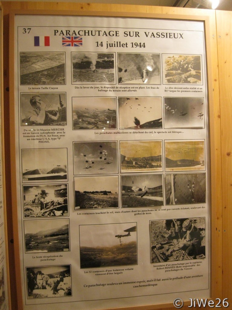 Photos du parachutage sur Vassieux le 14 juillet 1944