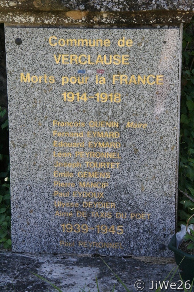La plaque commémorative