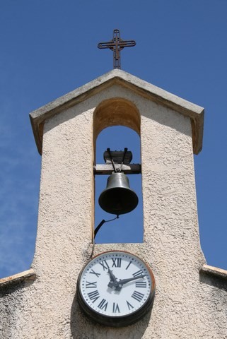 Détail du clocher de l'église