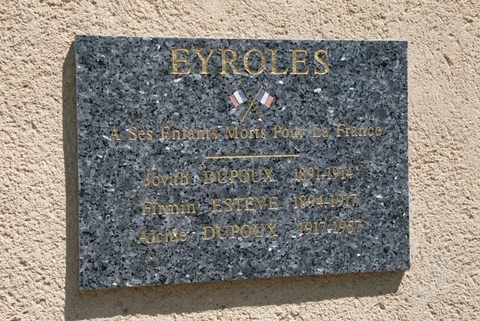 Plaque commémorative