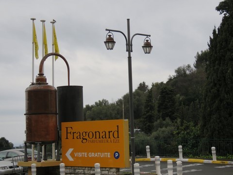 L'alambic, emblème de l'usine des parfums Fragonard à Eze