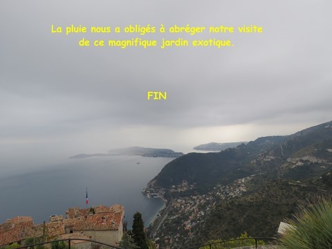 La pluie nous a obligés à abréger notre visite