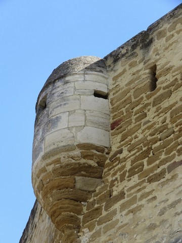 L'échauguette vue de l'extérieur, seule survivante des 4 construites en 1621