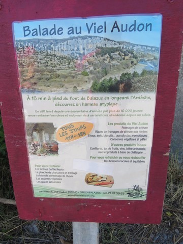 Début du parcours pour la balade dans le Viel Audon