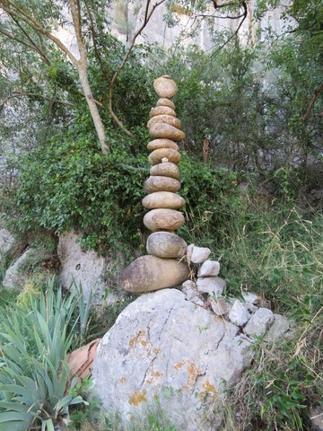 Décor original imaginé par les promeneurs