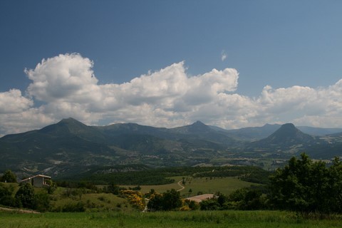 Superbe vue sur les hauteurs des Baronnies