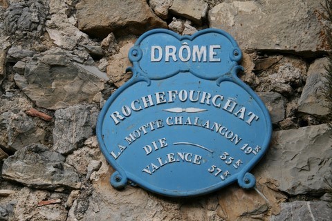 Plaque de cocher à Rochefourchat