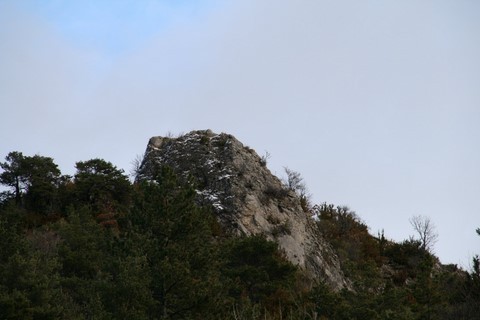 Rocher dans la montagne