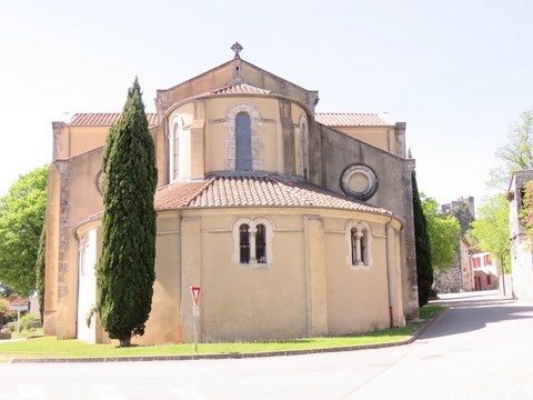 Vue arrière de l'église