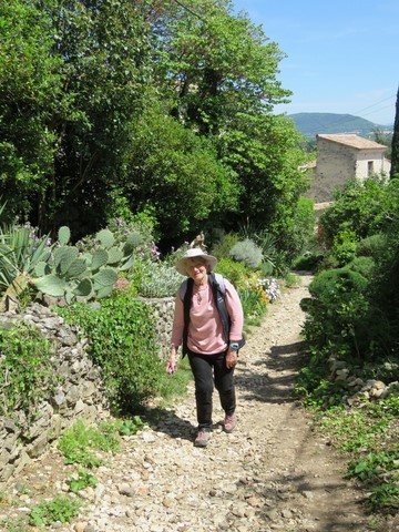Courageusement nous commençons le parcours, ça monte !