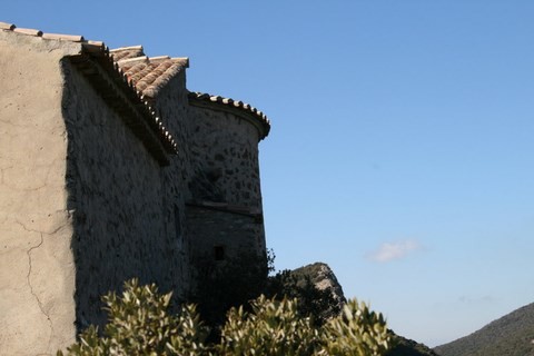 Vue arrière de la chapelle