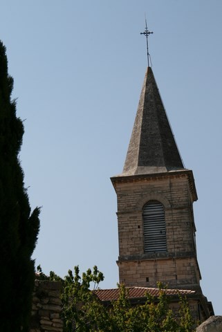 Le clocher de l'église Saint-Vincent