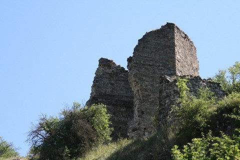 Le donjon en ruines