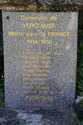 La plaque commémorative