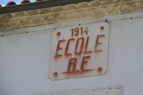 Détail de la plaque